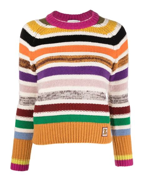 maglione lana righe colorato gucci|Maglioni e pullover Gucci da donna .